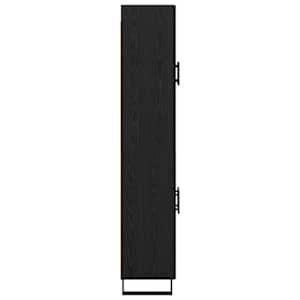 Vysoký bufet 2 pcs Černý dub 69,5 x 34 x 180 cm - obrázek 9