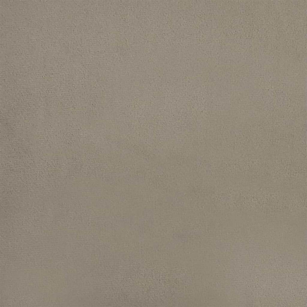 Office Chair with Wheel Light Grey 56 x 61.5 x 72 cm Velvet - Image 8