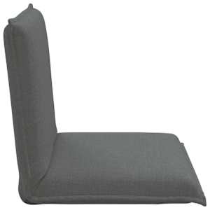 Nastavitelná podlahová židle Tmavě šedá Textil - obrázek 5