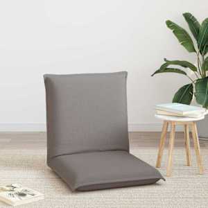 Nastavitelná podlahová židle Taupe Textil - obrázek 3