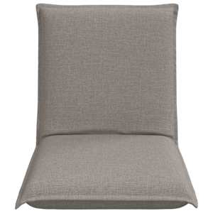 Nastavitelná podlahová židle Taupe Textil - obrázek 4