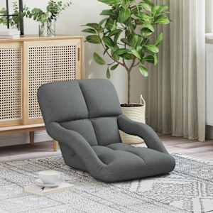 Nastavljiv tlačni stol Temno siva 58 x 62 x 58 cm Blago