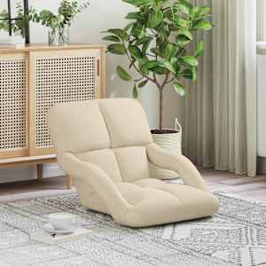 Nastavljiv tlačni stol Krem 58 x 62 x 58 cm Blago