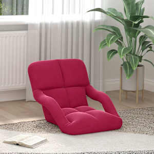 Tlorisni stol Vinorodna rdeča 58 x 62 x 58 cm Žamet