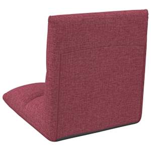 Nastavitelná podlahová židle Víno Červené Textil - obrázek 6