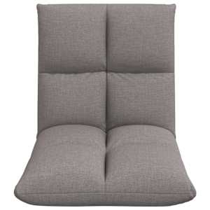 Nastavitelná podlahová židle Taupe Textil - obrázek 4