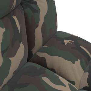 Nastavitelná podlahová židle Armádně zelená Textil - obrázek 7