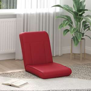 Tlorisni stol Vinorodna rdeča 50 x 73 x 60 cm Umjetno usnje