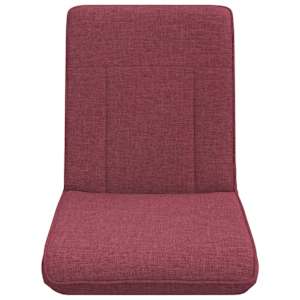 Nastavitelná podlahová židle Víno Červené Textil - obrázek 4