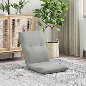 Tlorisni stol Svetlo siva 46 x 50 x 61 cm Žamet