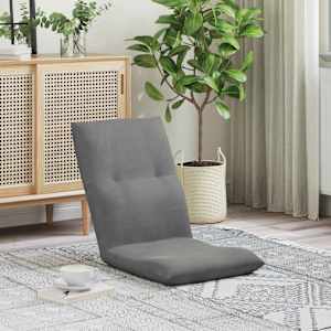 Tlorisni stol Temno siva 46 x 50 x 61 cm Žamet