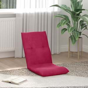 Tlorisni stol Vinorodna rdeča 46 x 50 x 61 cm Žamet