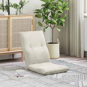 Tlorisni stol krema 46 x 50 x 61 cm Žamet