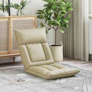 Tlorisni stol krema 55 x 61 x 70 cm Umjetno usnje