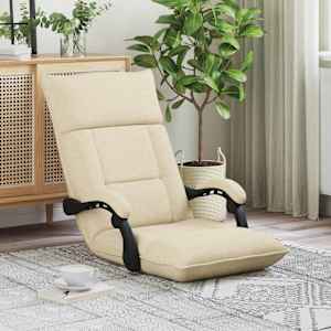 Tlorisni stol krema 66 x 66 x 80 cm blago