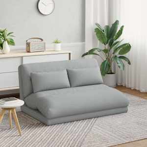 Tlorisni stol Svetlo siva 110 x 82 x 55 cm blago