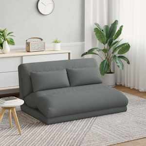 Tlorisni stol Temno siva 110 x 82 x 55 cm blago