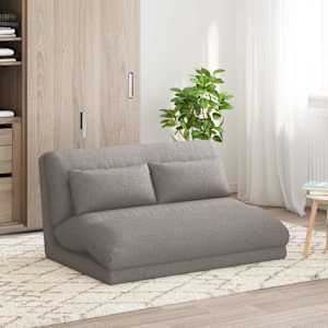 Nastavitelná podlahová židle Taupe Textil - obrázek 1