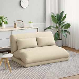 Tlorisni stol krema 110 x 82 x 55 cm blago