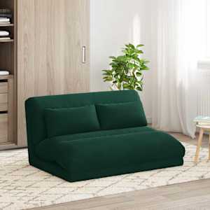 Tlorisni stol Temno zelena 110 x 82 x 55 cm Žamet