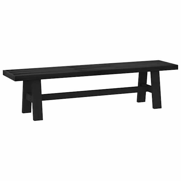 vidaXL S&ouml;&ouml;gipenks NOAIN 180 x 41 x 45 cm Tahke m&auml;nd Must