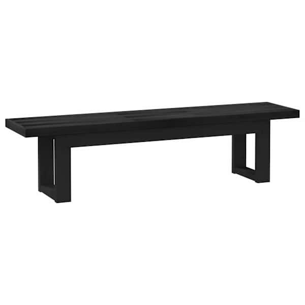 vidaXL S&ouml;&ouml;gipenks NOAIN 180 x 41 x 45 cm Tahke m&auml;nd Must