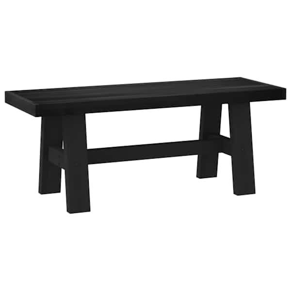 vidaXL S&ouml;&ouml;gipenks NOAIN 120 x 41 x 45 cm Tahke m&auml;nd Must