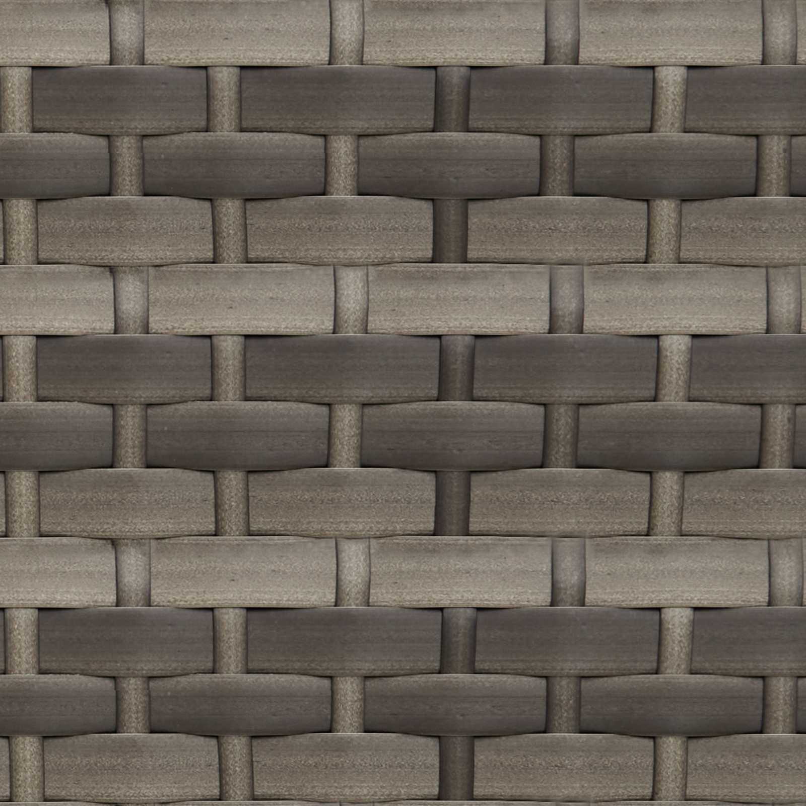 Komplet vrtnem sedežu z blazino 2 pcs Siva Poli ratan in jeklo - slika 9