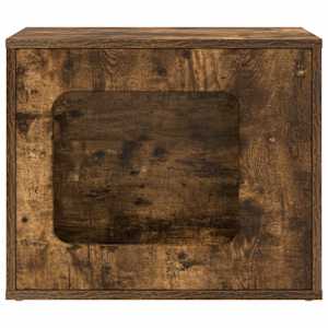 Kočičí dům Kouřový dub 51 x 30 x 42,5 cm kompozitní dřevo - obrázek 2