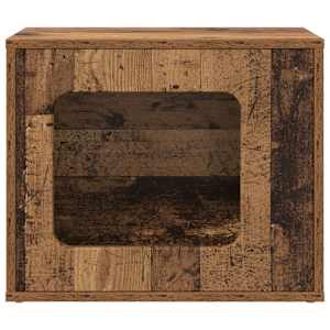 Kočičí dům Staré dřevo 51 x 30 x 42,5 cm kompozitní dřevo - obrázek 5