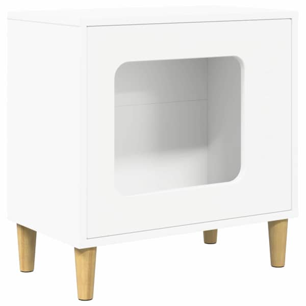 vidaXL Kassi Maja Valge 51 x 30 x 52 cm Tehispuit