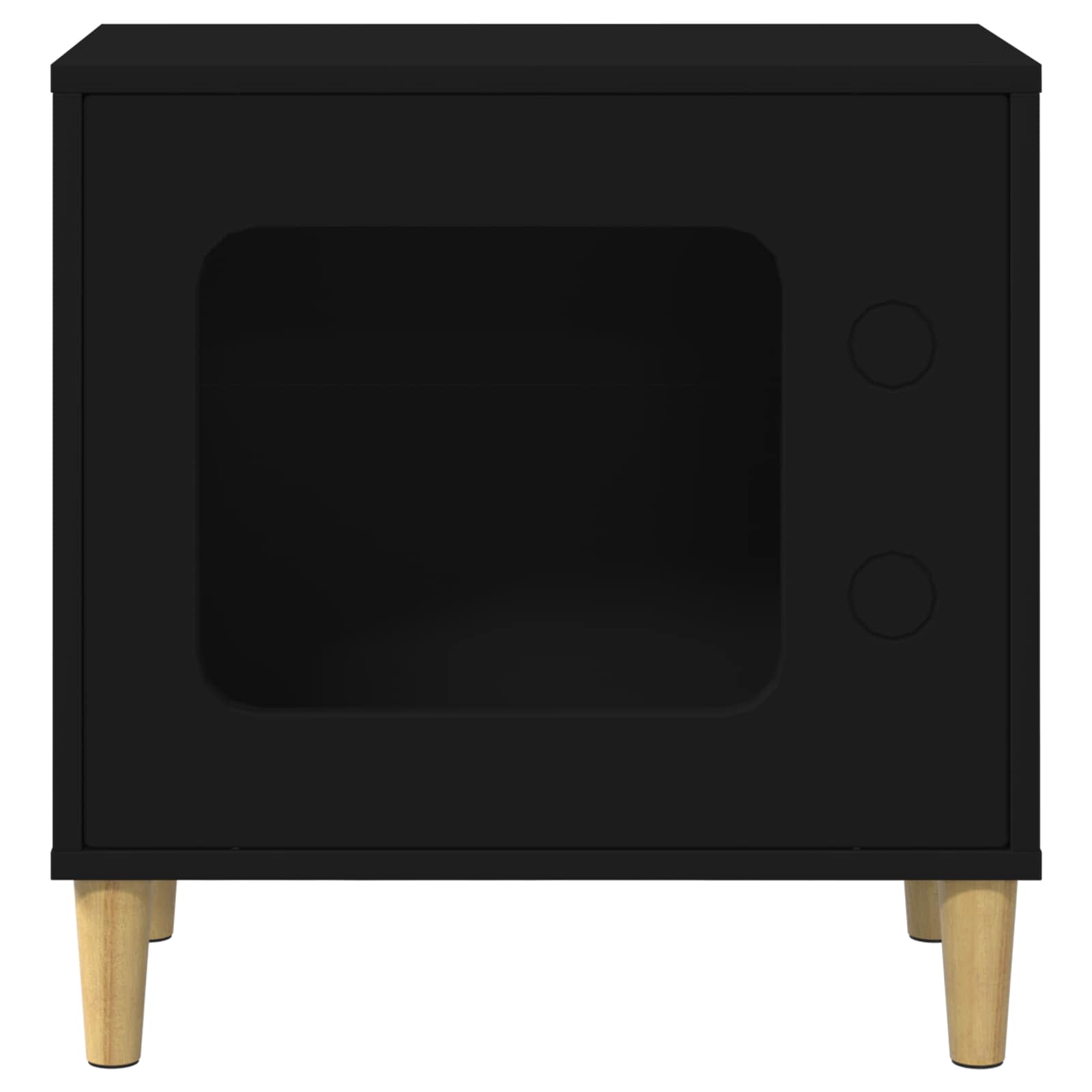 Kissatalo Musta 51 x 30 x 52 cm Tekninen puu - Image 5