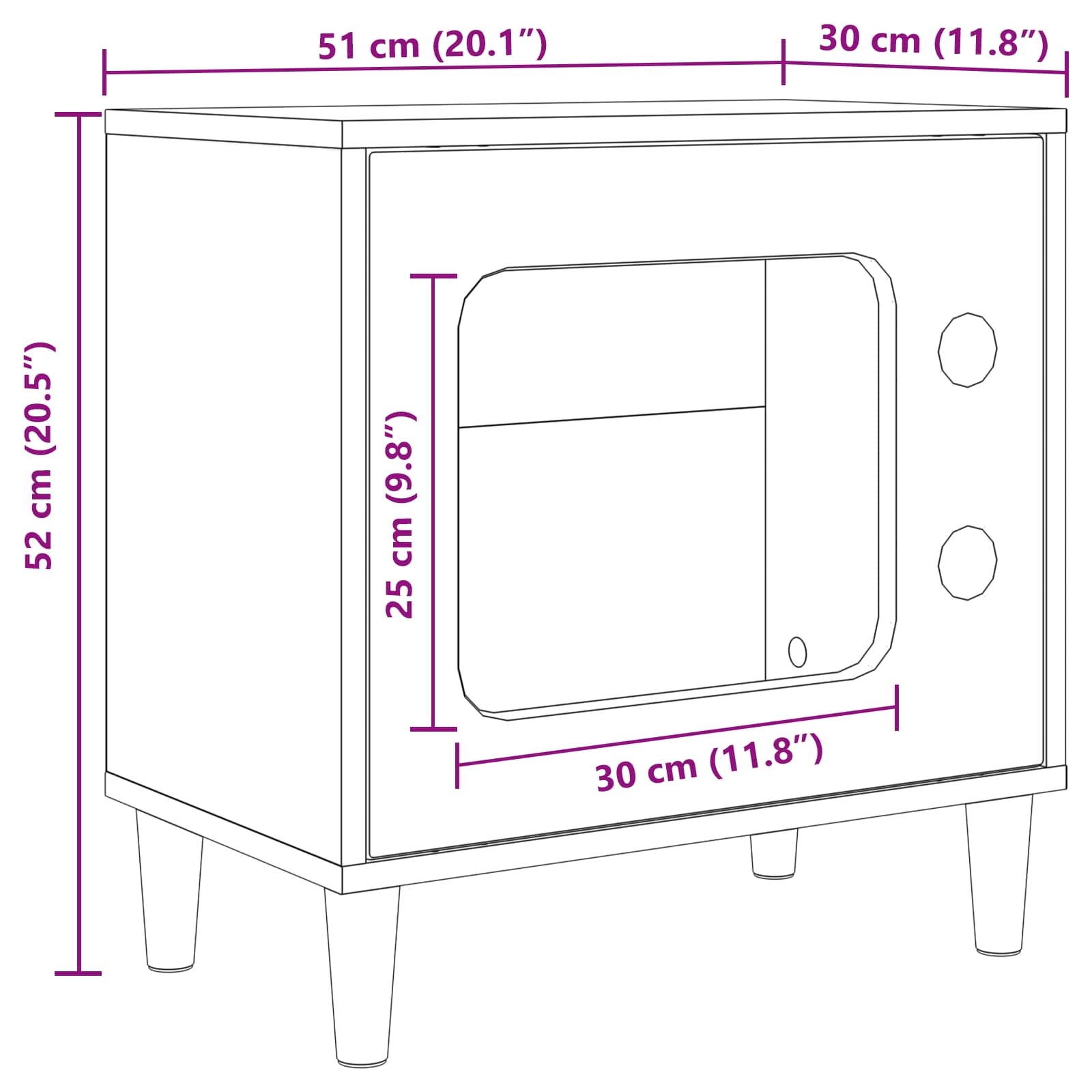 Kissatalo Musta 51 x 30 x 52 cm Tekninen puu - Image 11