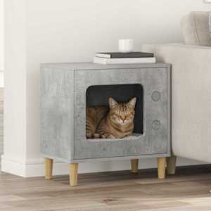 Mačja hiša Beton 51 x 30 x 52 cm Konstruiran les