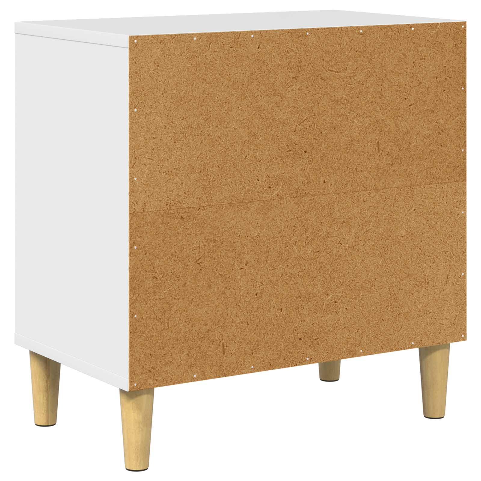 Kissatalo Kiiltävä Valkoinen 51 x 30 x 52 cm Tekninen puu - Image 7