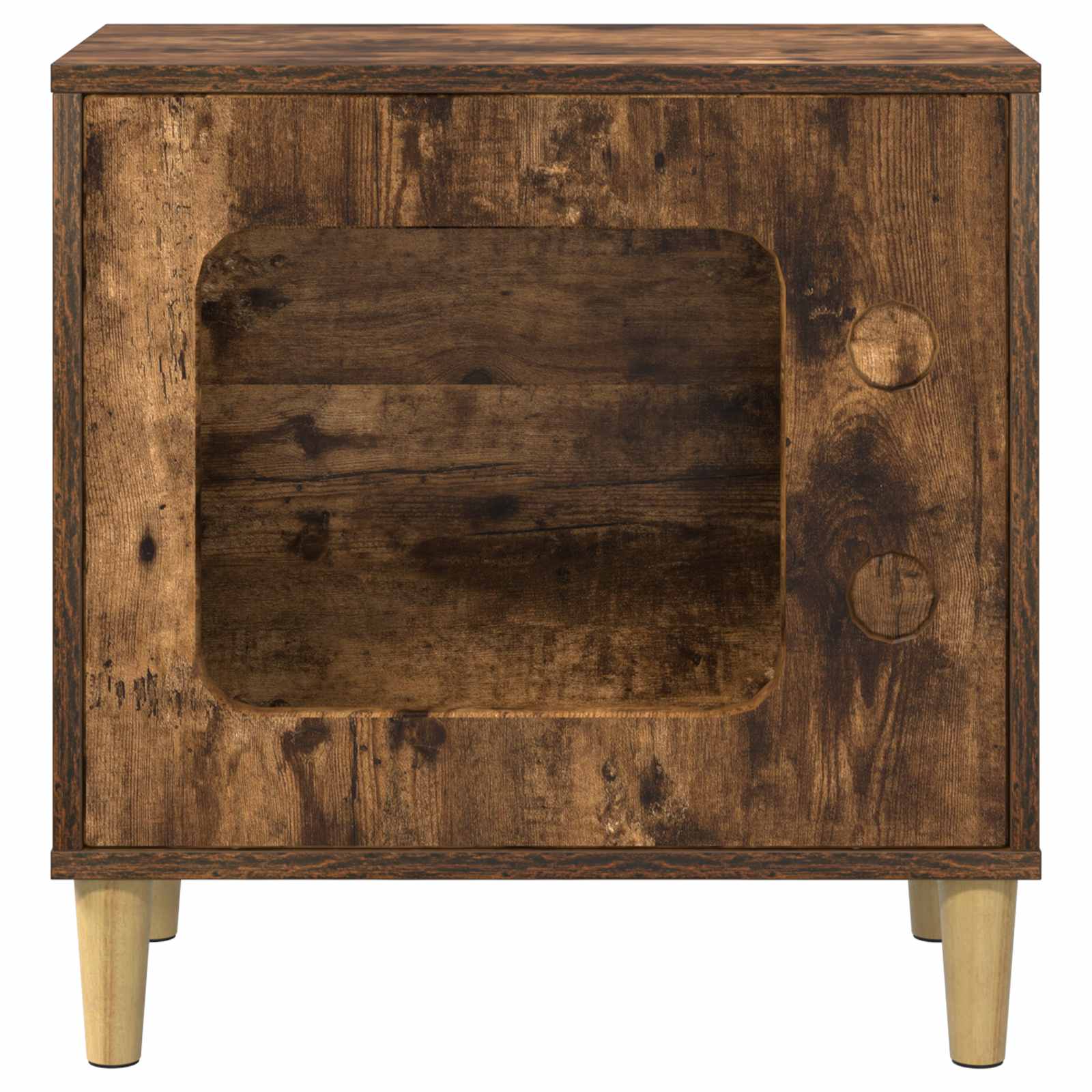 Kissatalo Savupähkinä 51 x 30 x 52 cm Tekninen puu - Image 5