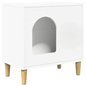 vidaXL Kassi Maja Valge 51 x 30 x 52 cm Tehispuit
