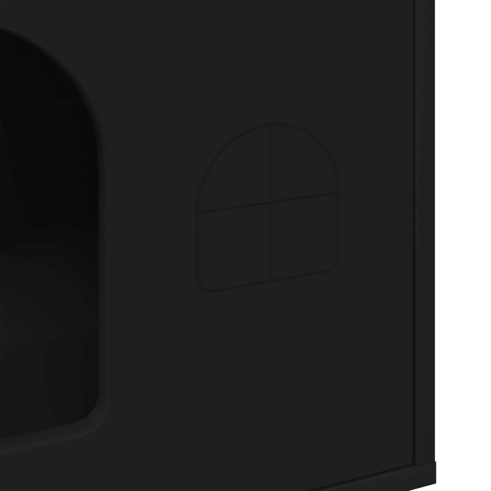 Kissatalo Musta 51 x 30 x 52 cm Tekninen puu - Image 8