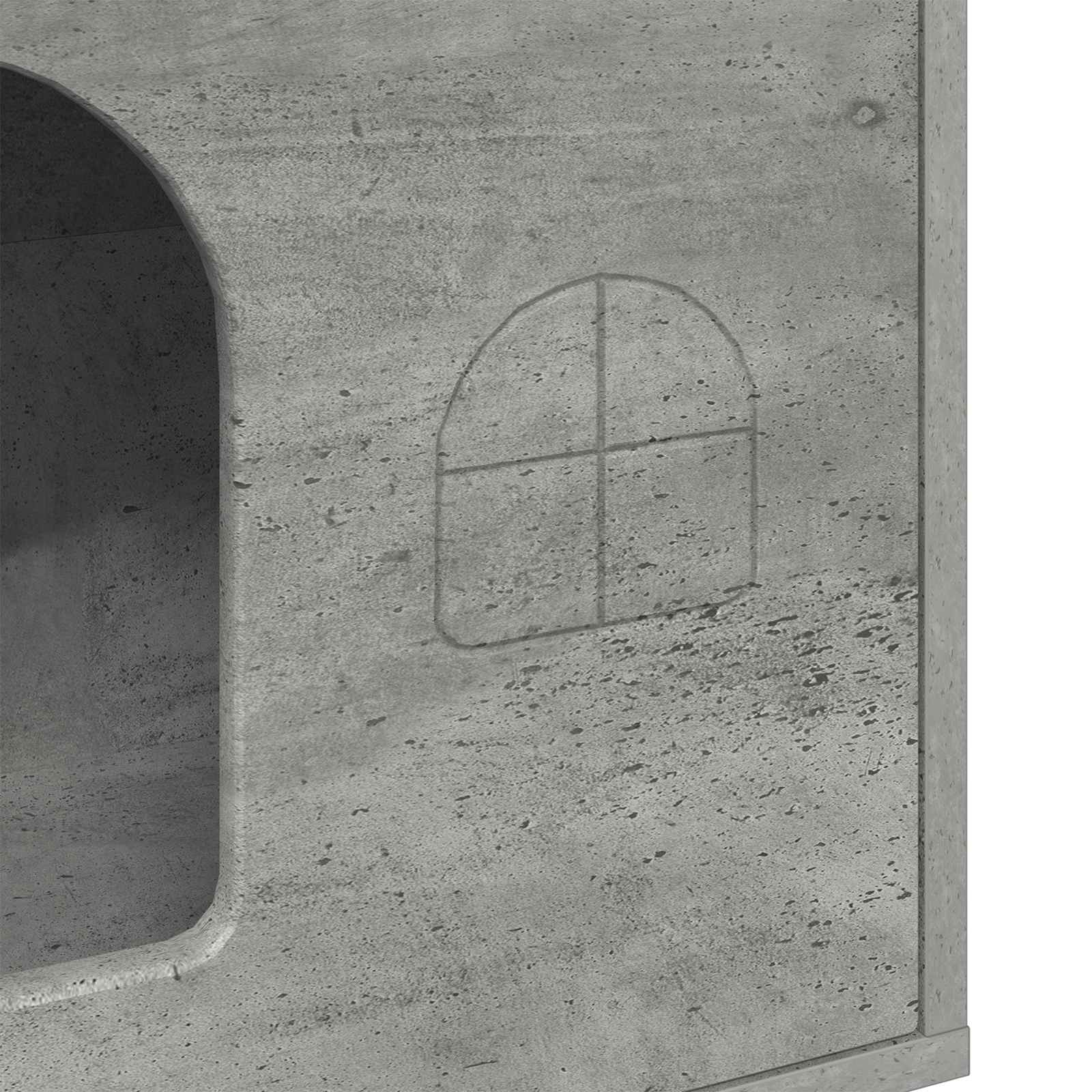 Kissatalo Betoni 51 x 30 x 52 cm Tekninen puu - Image 7