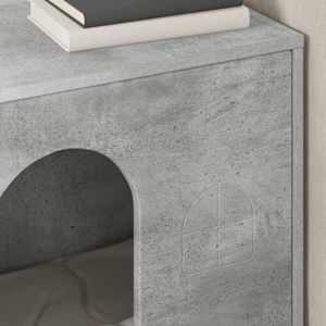 Kočičí dům Beton 51 x 30 x 52 cm kompozitní dřevo - obrázek 4
