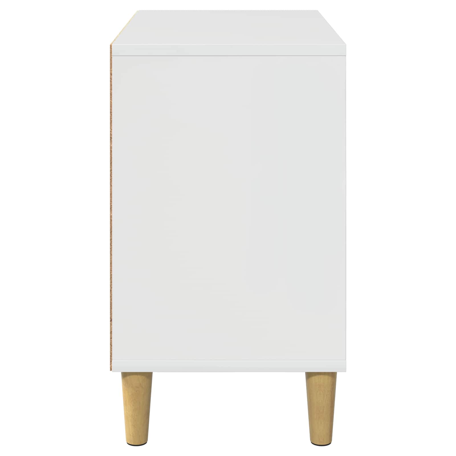 Kissatalo Kiiltävä Valkoinen 51 x 30 x 52 cm Tekninen puu - Image 6