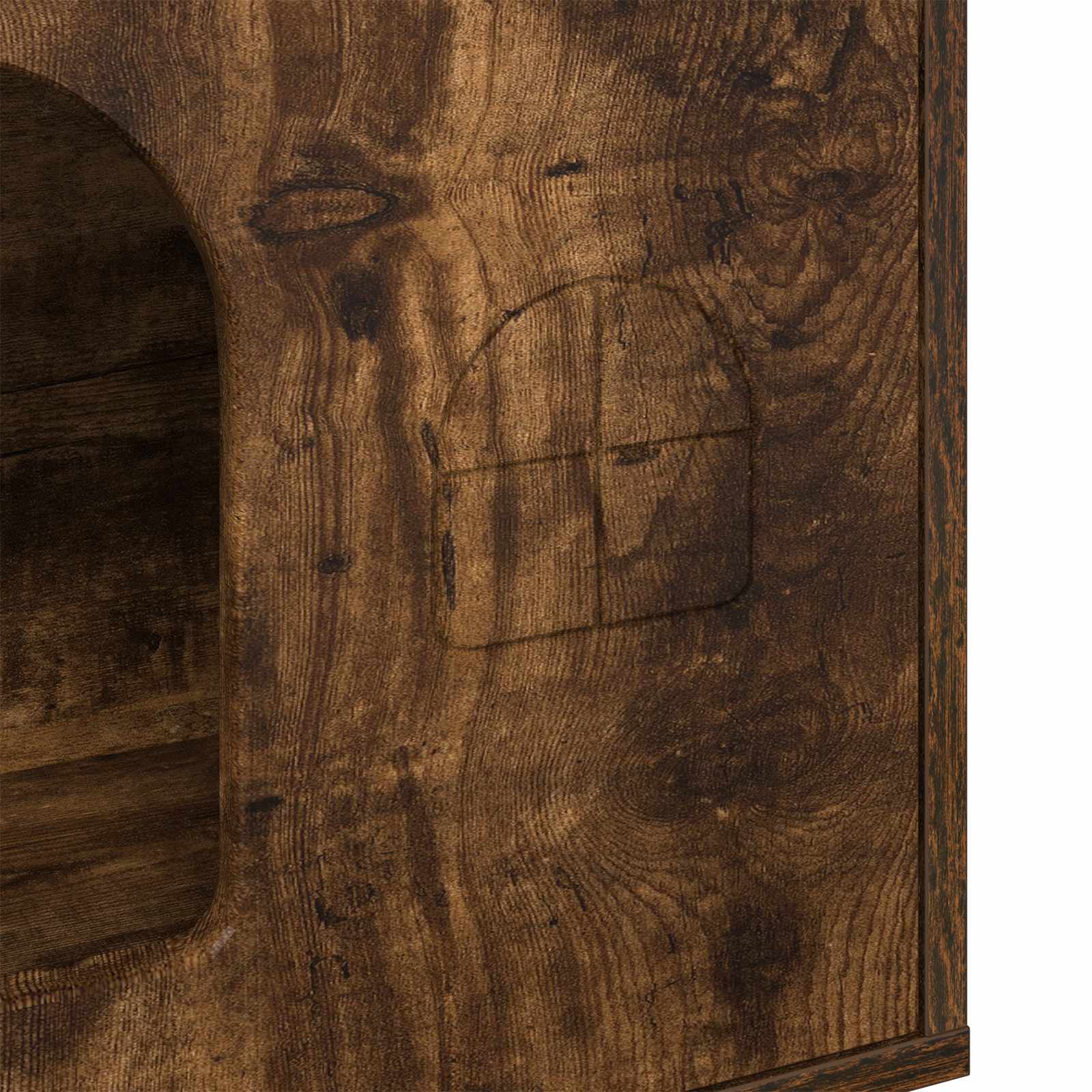 Kissatalo Savupähkinä 51 x 30 x 52 cm Tekninen puu - Image 7