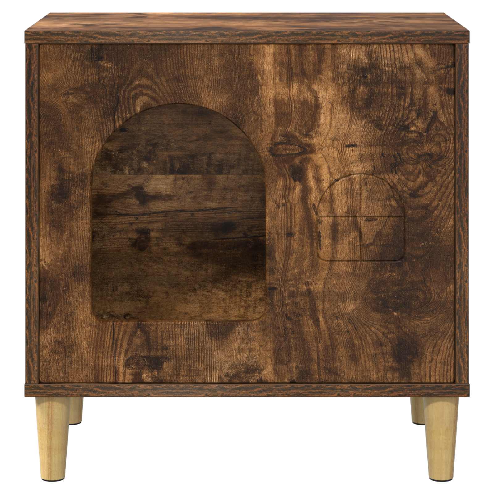 Kissatalo Savupähkinä 51 x 30 x 52 cm Tekninen puu - Image 5