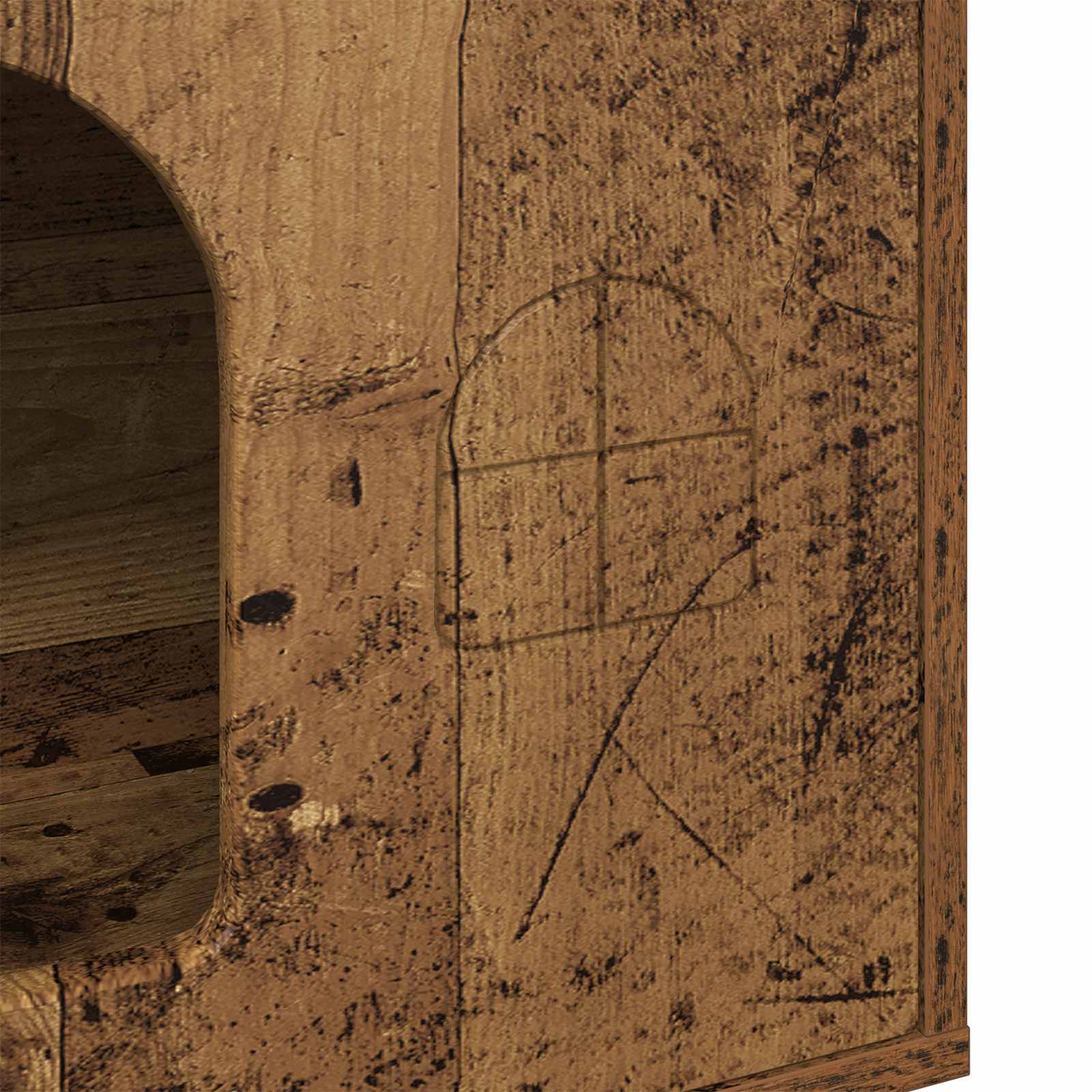 Kissatalo Vanha puu 51 x 30 x 52 cm Tekninen puu - Image 8