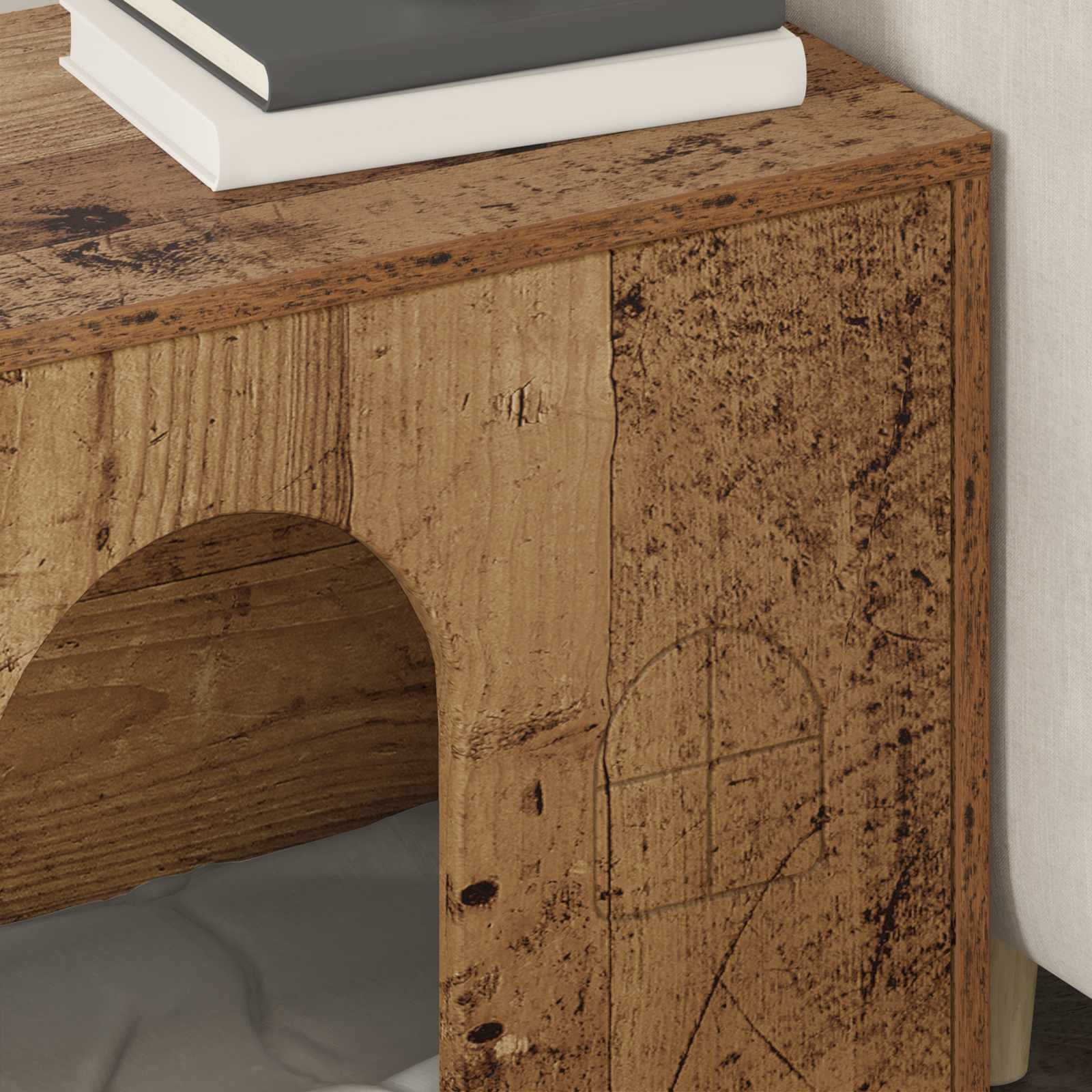 Kissatalo Vanha puu 51 x 30 x 52 cm Tekninen puu - Image 4