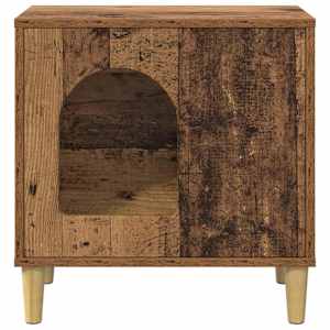 Kočičí dům Staré dřevo 51 x 30 x 52 cm kompozitní dřevo - obrázek 5