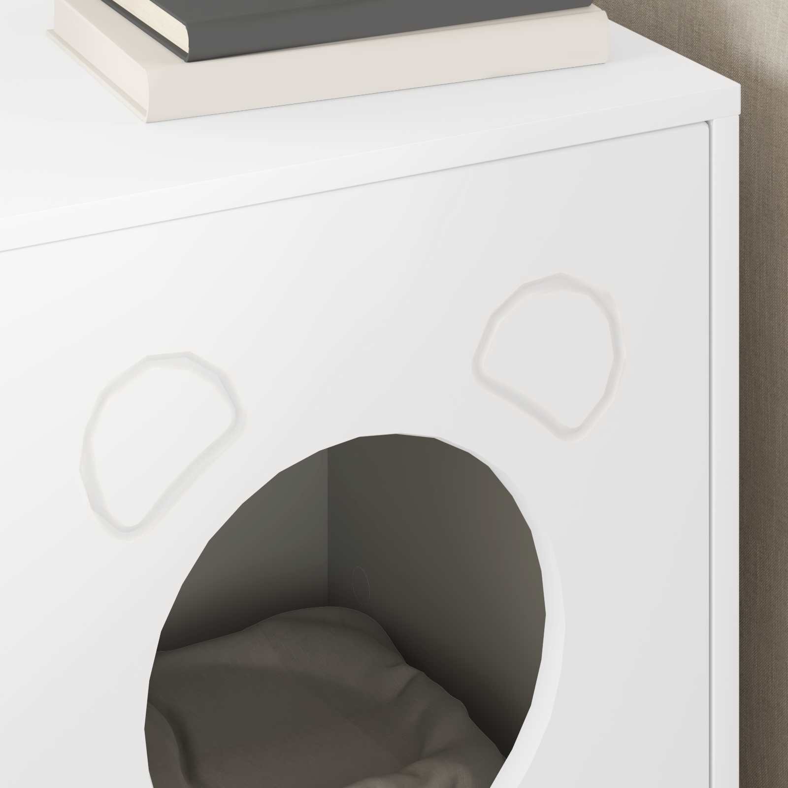 Casa pentru pisici Alb 42,5 x 40 x 53 cm Lemn compozit [3]