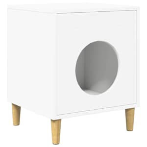 vidaXL Kassi Maja Valge 42,5 x 40 x 53 cm Tehispuit