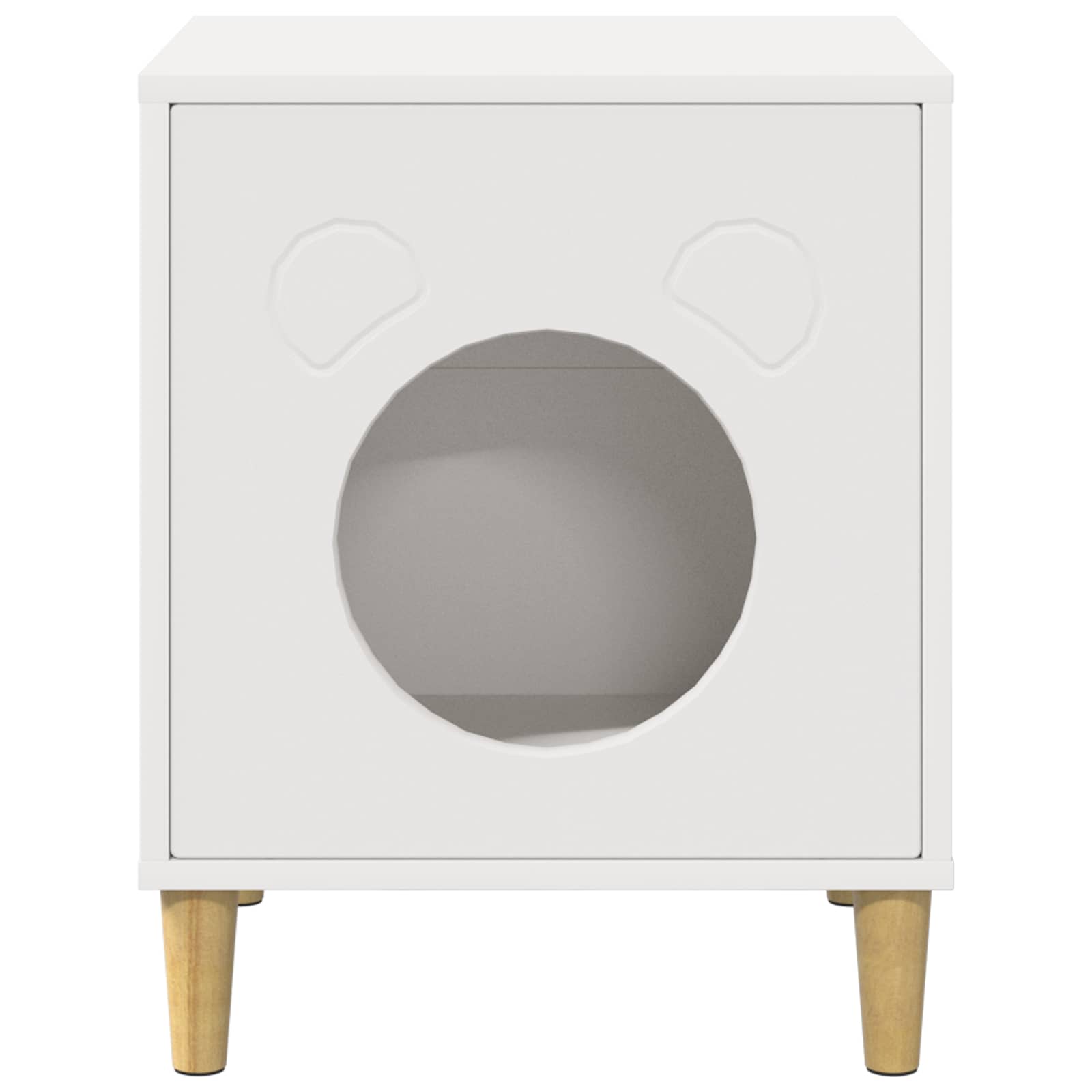 Casa pentru pisici Alb 42,5 x 40 x 53 cm Lemn compozit [4]