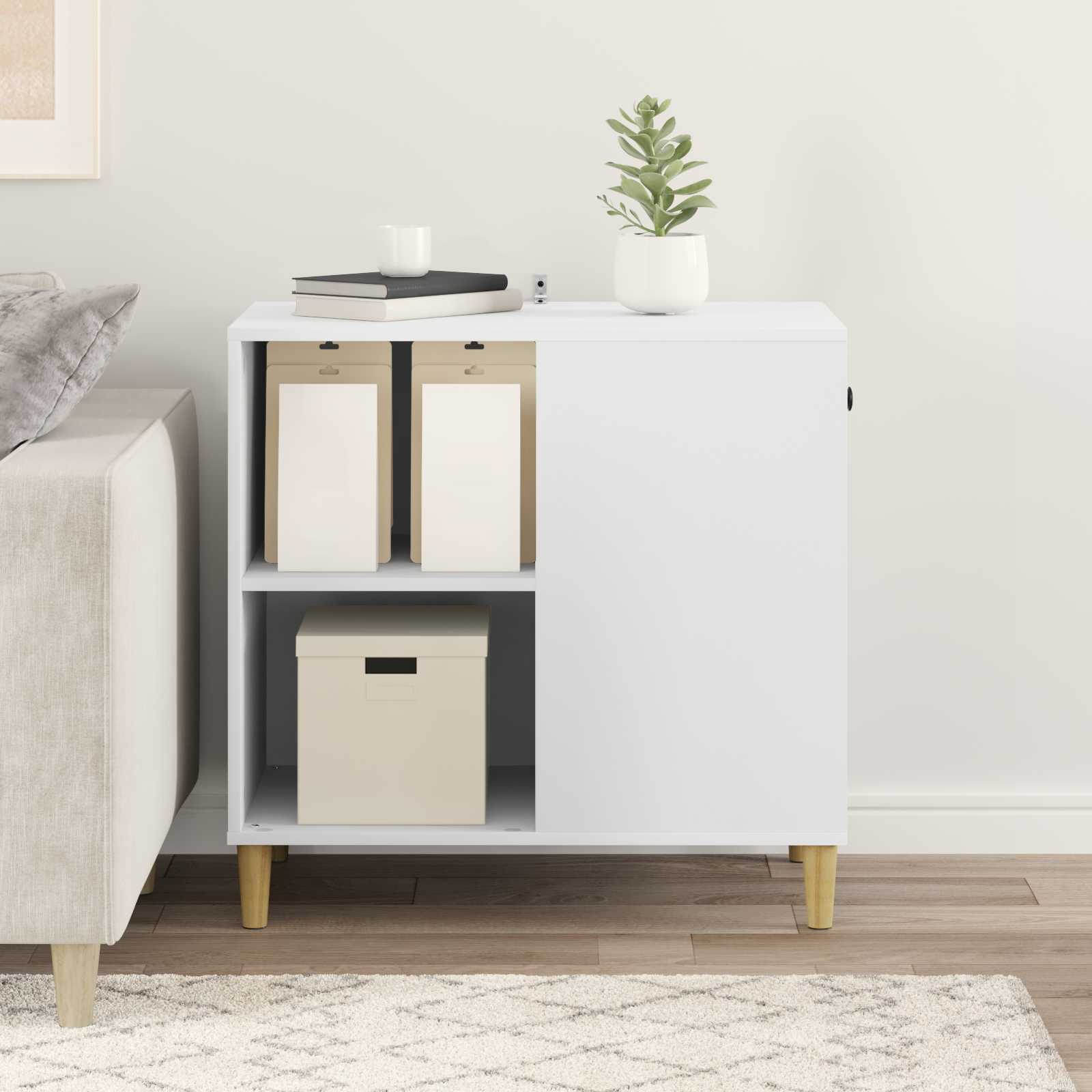 Kissatalo Valkoinen 72 x 42.5 x 70 cm Tekninen puu - Image 4